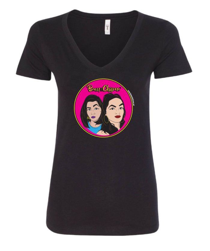 Bean & Chisme V-Neck Tee
