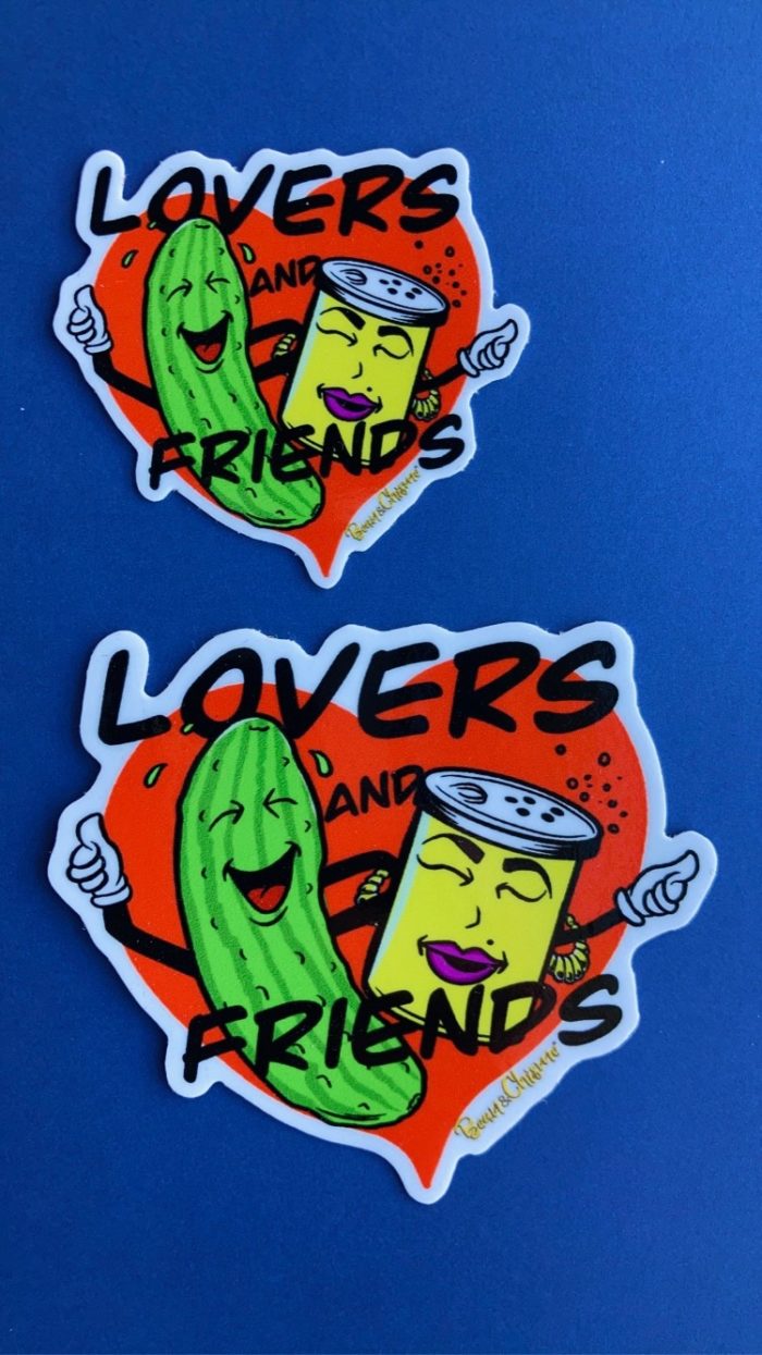 Lovers and Friends Sticker